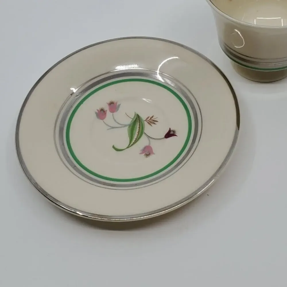 Syracuse China OPCO Old Ivory Demitasse cup saucer set